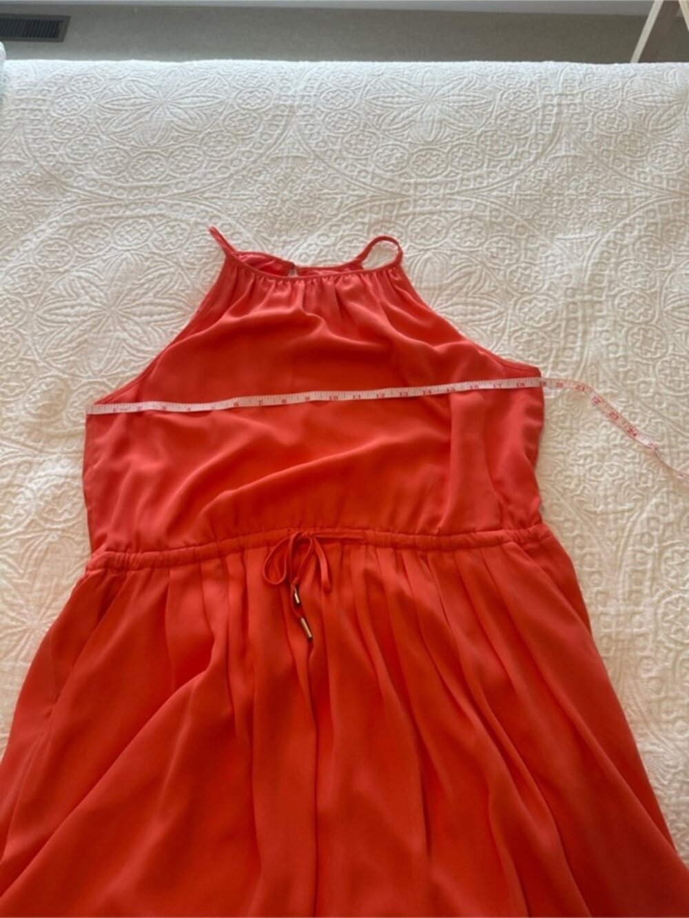 Coral Halter Dress - Picture 4 of 5